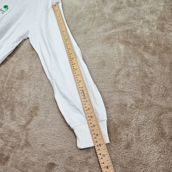 Kahana Village Maui Hawaii White T-Shirt Men's Size M Port & Company Long Sleeve - Picture 5 of 10